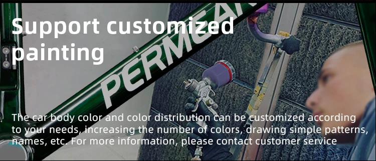 Permeants premium customized bicycle painting service at the factory, supporting personalized body color distribution, simple custom patterns, and racer names on the carbon road frame.