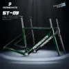 PERMEANTS-ST-09-Carbon-Road-Bike-Frame-680g-Black-and-Green-Color-Scheme