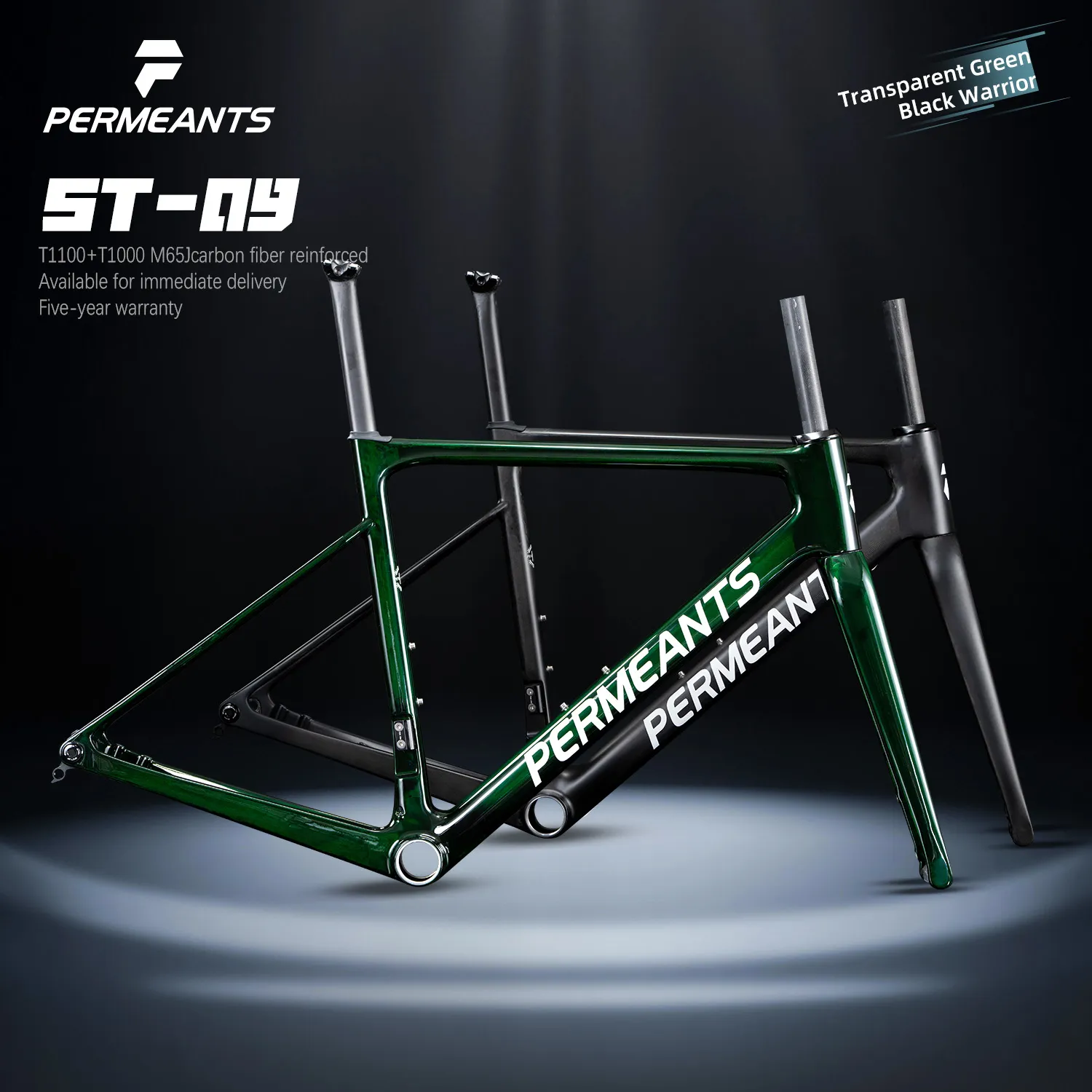 Permeants ST-09 680g Super Lightweight One-piece Road Disc Frame